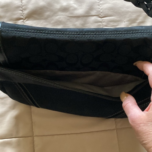 Coach original black leather braided and trims. Excellent! Used once. Good buy! - Picture 13 of 14